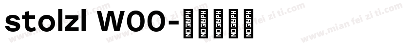 stolzl W00字体转换